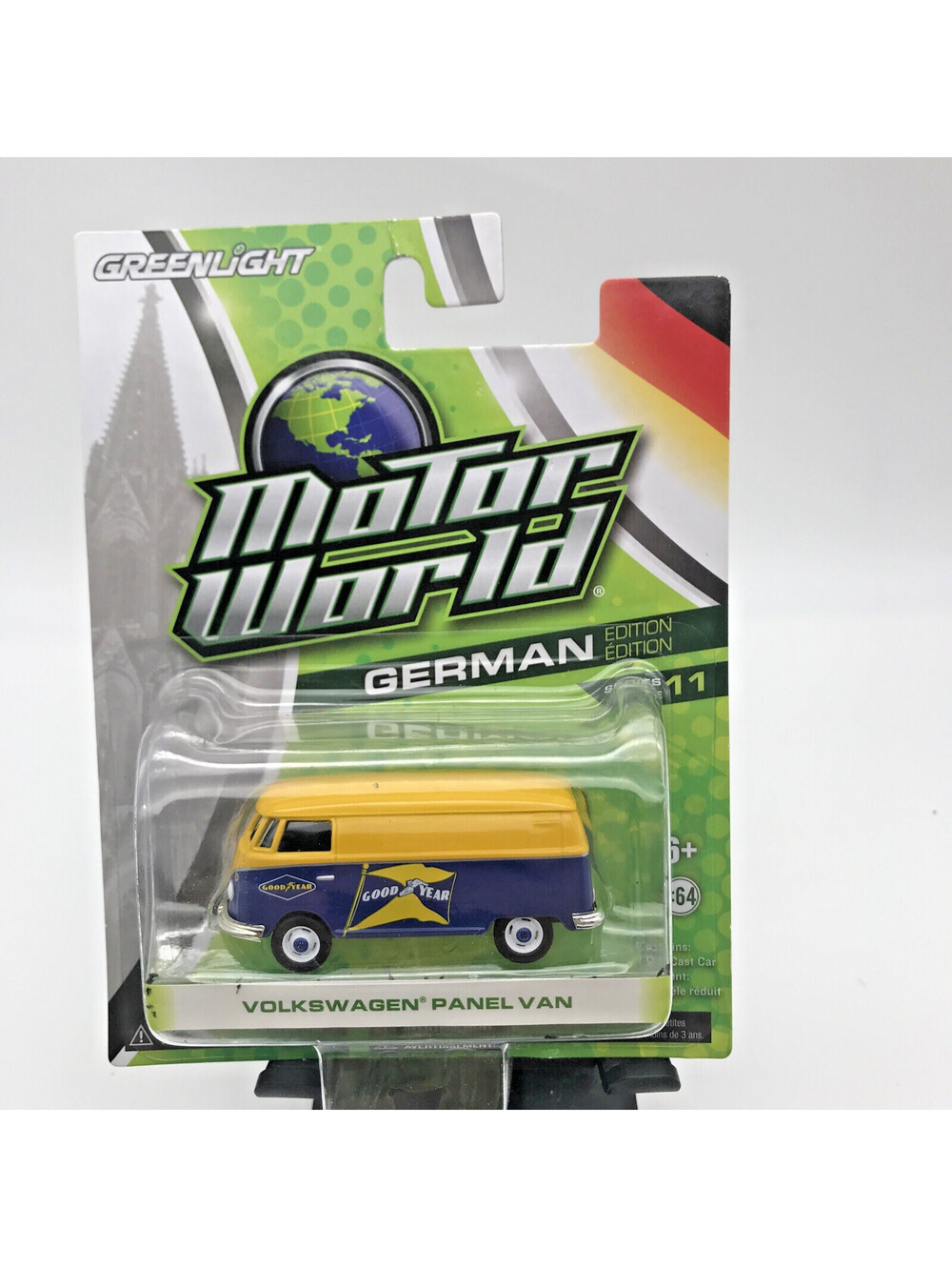 Greenlight Volkswagen Panel Bus Motor World German Edition Good Year Yellow Blue